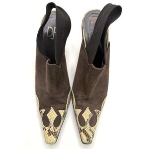 Donald J Pliner Women's Western Sling Back Shoes Size 7.5